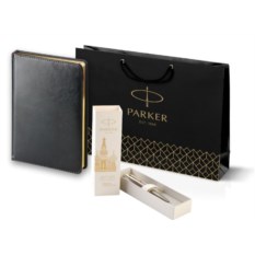 Подарочный набор Parker: шариковая ручка Parker Jotter Russia Steel GT и ежедневник 212349_6026175