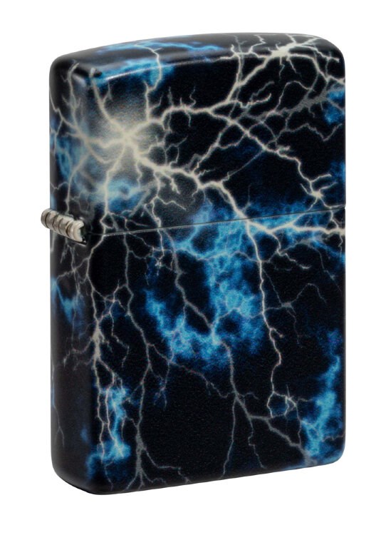 Зажигалка Zippo Lightning 48610 — молнии светятся в темноте