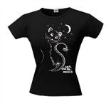Футболка "Cat, Stars, Moon" swarowski
