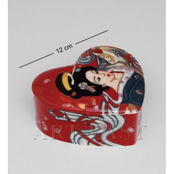 Красная шкатулка Гейша Pavone