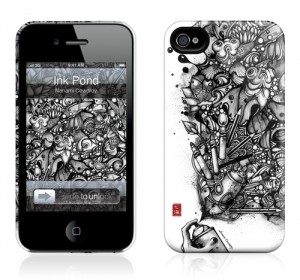Чехол для iPhone 4/4S Gelaskins Ink Pond
