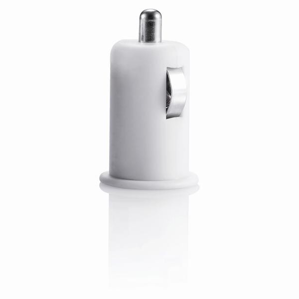 Зарядное устройство USB для автомобиля Micro Car белое