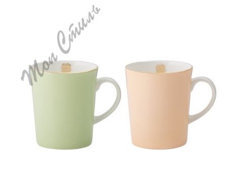 Кружка Оливковый & Карамельный, 330 мл (2 шт)