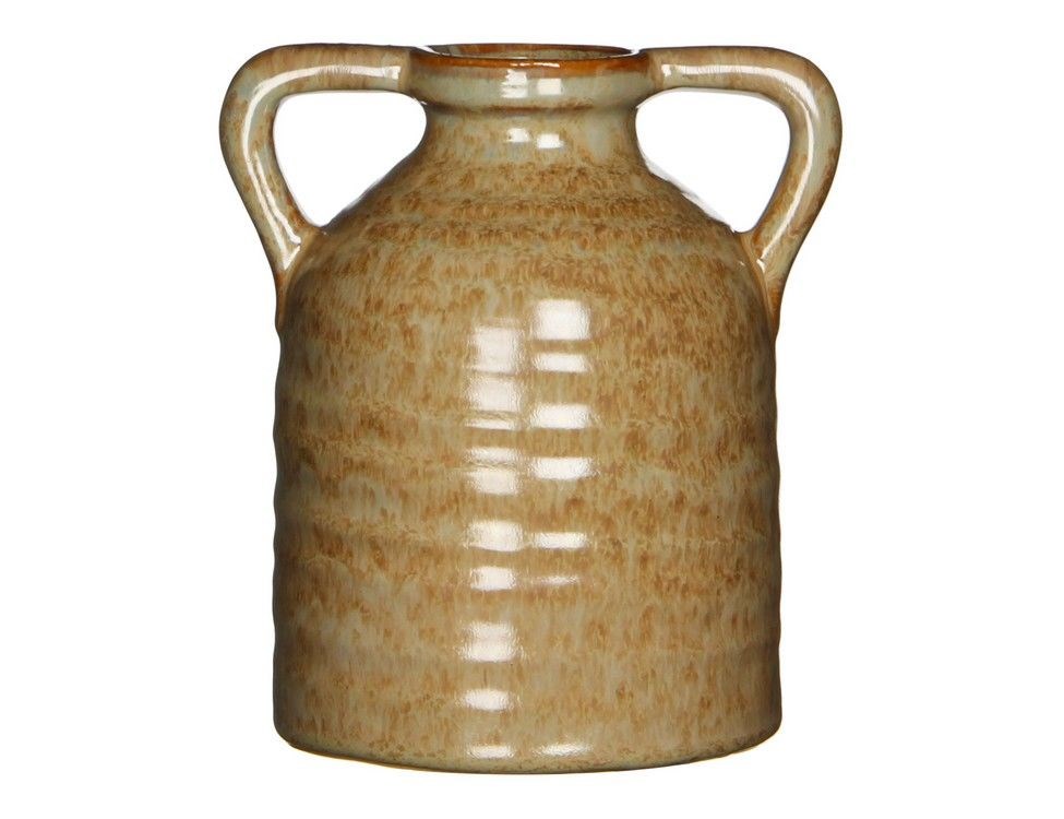 Ваза СТЭФИ с ручками, керамика, 17х15 см, Edelman