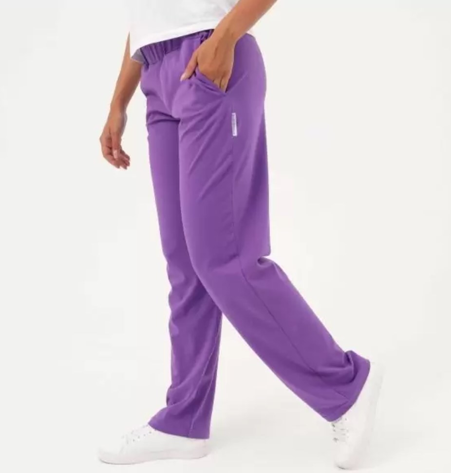 Фиолетовые женские штаны из лёгкого хлопка