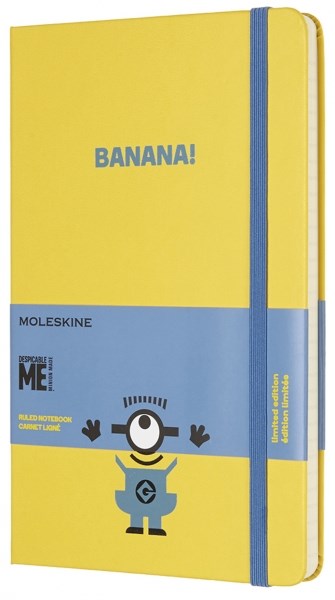 Желтая записная книжка в линейку Moleskine Minions