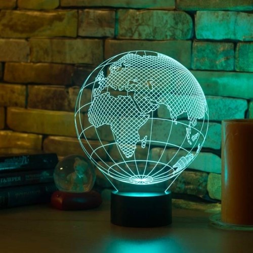 3D светильник «Глобус. Европа»
