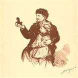 Гравюра «Ленин и мальчик»