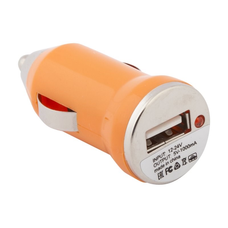 АЗУ LP с USB выходом 1А (оранжевый/европакет)