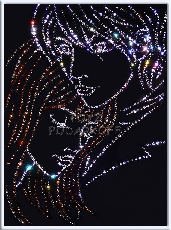 Картина с кристаллами Swarovski Ты и я