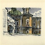 Гравюра «Вологодский Кремль (У главных ворот)»