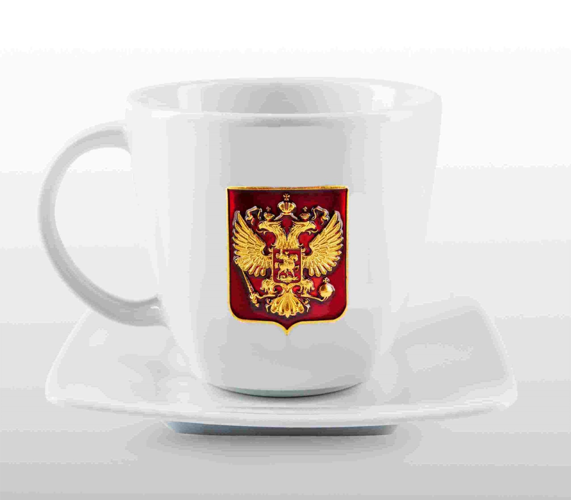 Подарочная чайная пара Герб РФ