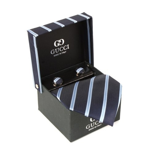 Галстук + запонки + платок GUCCI