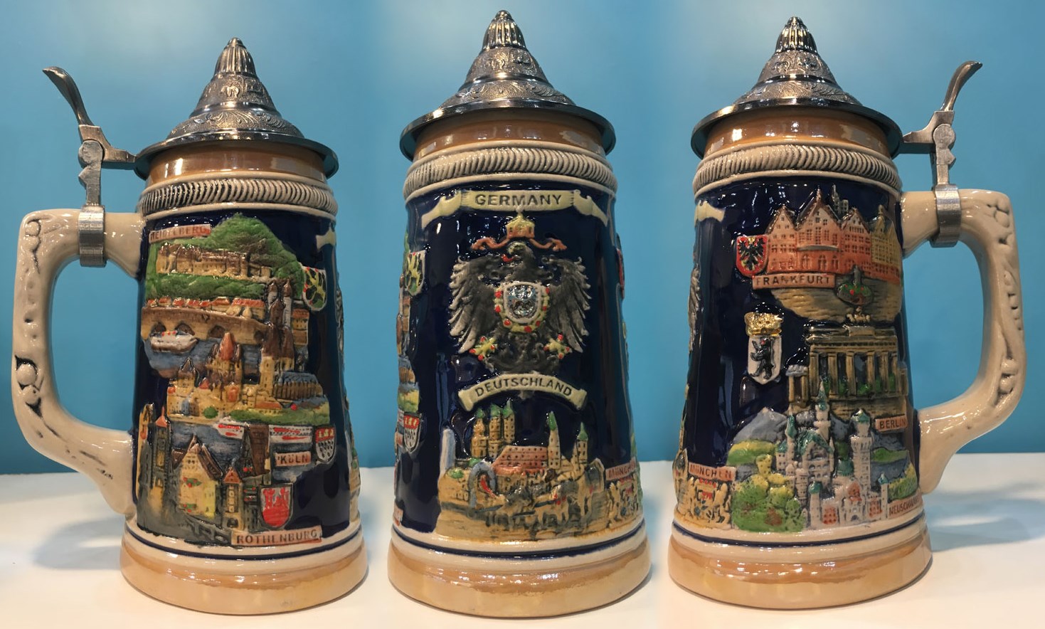 Коллекционная пивная кружка с крышкой Германия