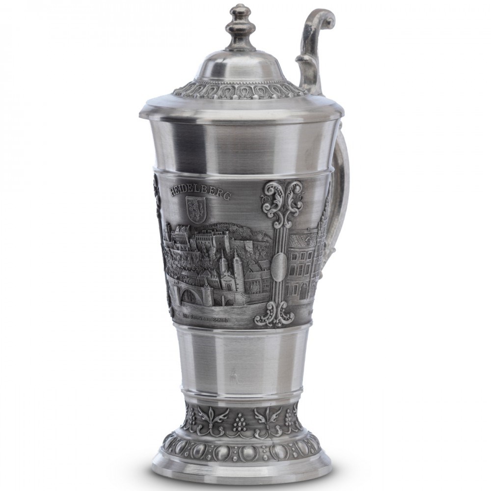 Коллекционная пивная кружка из олова Heidelberg, 350 мл