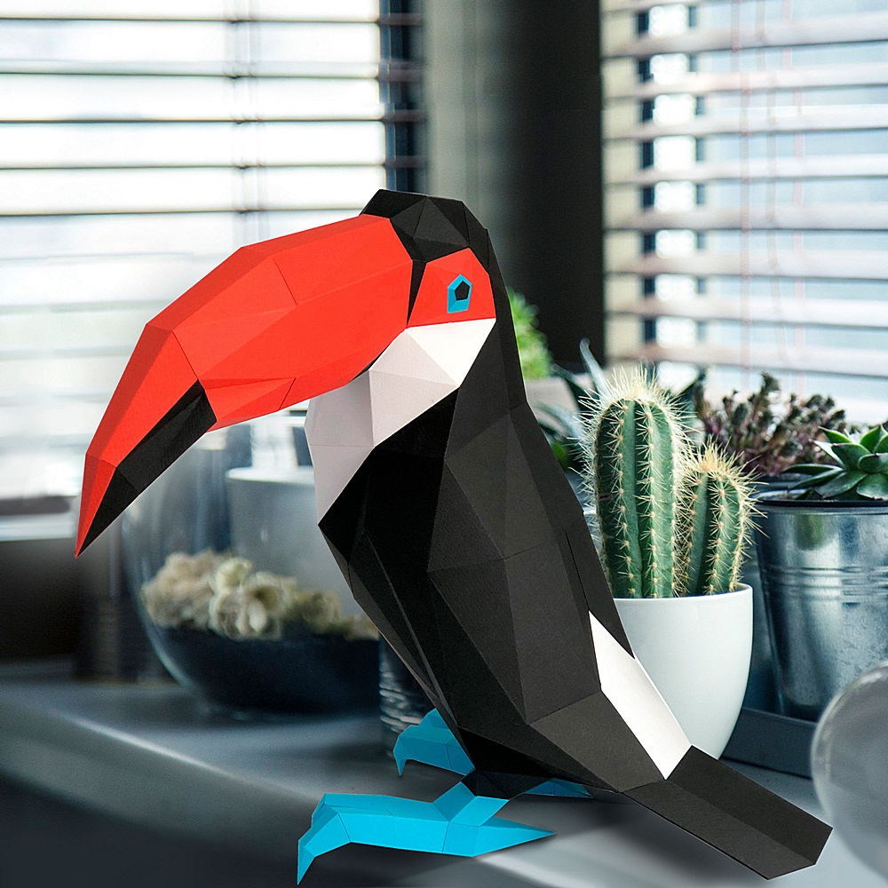 3D фигура Paperraz Тукан