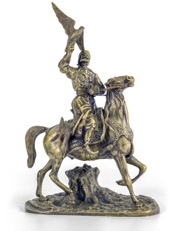 Бронзовая статуэтка «Царский сокольничий»
