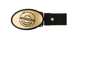 Ремень кожаный с пряжкой BB1 Satisfaction Guaranted