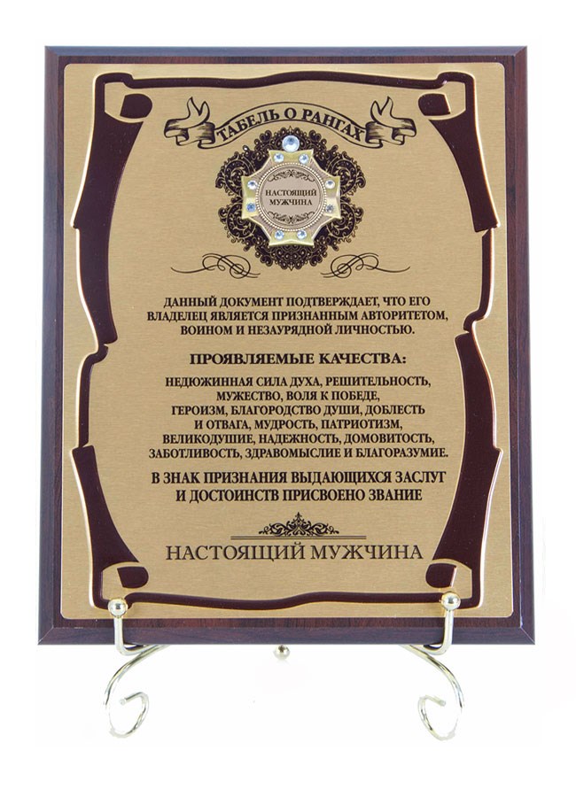 Подарочное панно Настоящий мужчина