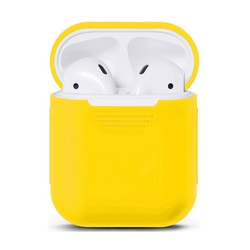 Силиконовый чехол Silicon Case для AirPods (Желтый)