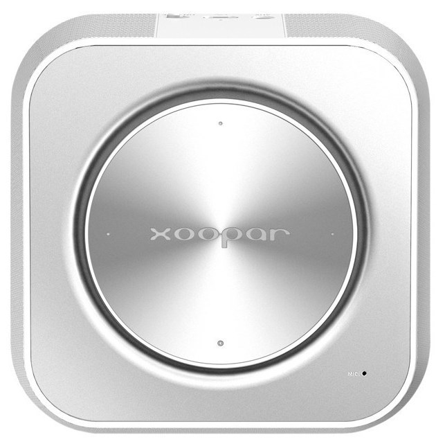 Серебристая портативная колонка Xoopar PunchBox-2