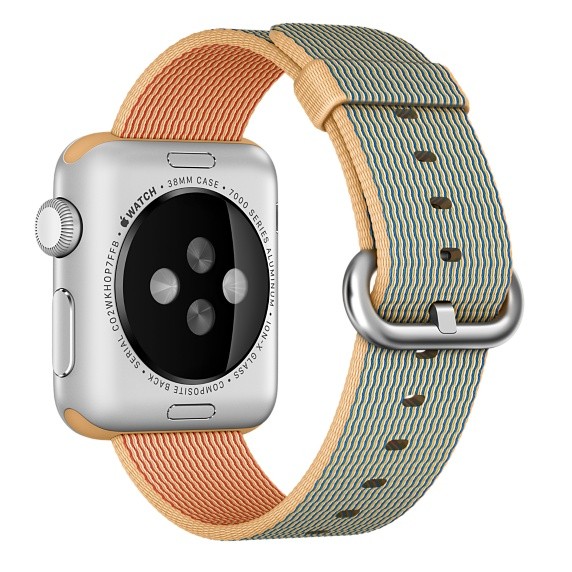 Ремешок для Apple Watch 38mm Gold/Royal Woven Nylon