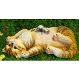 Садовая фигурка "Кот с мышкой"