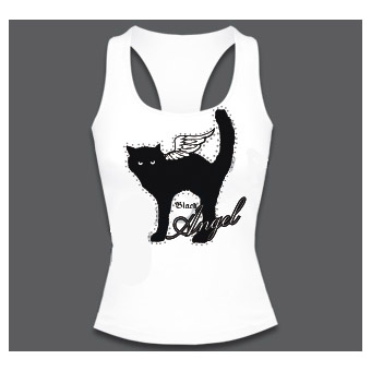 Майка-боксерка Black Angel Cat