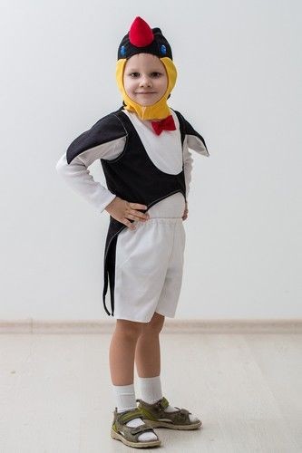 Карнавальный костюм Пингвин, в шортах, 3-7 лет