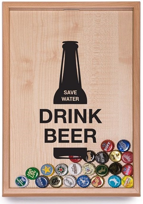 Копилка для пивных крышек Drink Beer Save Water