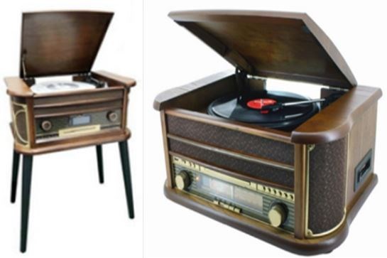 Музыкальный центр на ножках в стиле ретро Antique Classic