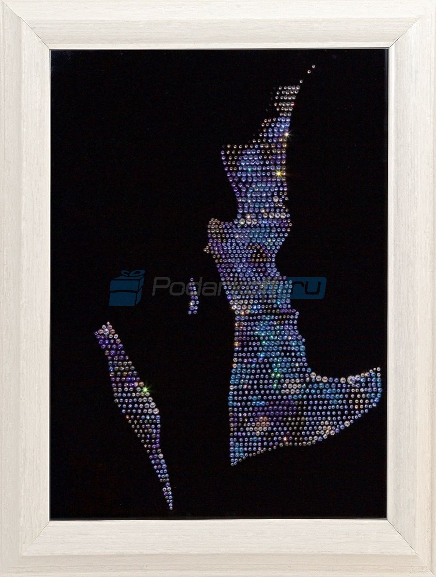 Картина из кристаллов Swarovski Женский силуэт
