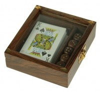 Подарочный набор игр: игральные карты, кости