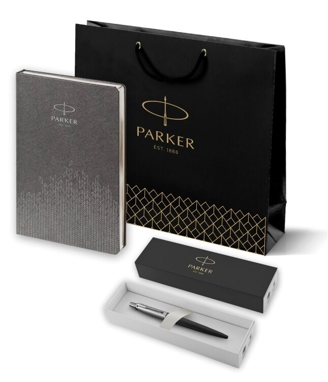 Подарочный набор: Шариковая ручка Parker Jotter Essential, Satin Black CT 1951110_5103184
