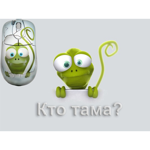 Мышь расписная «Кто тама?» + коврик