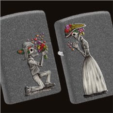 Набор зажигалок Zippo Влюбленные зомби 28987 с гравировкой