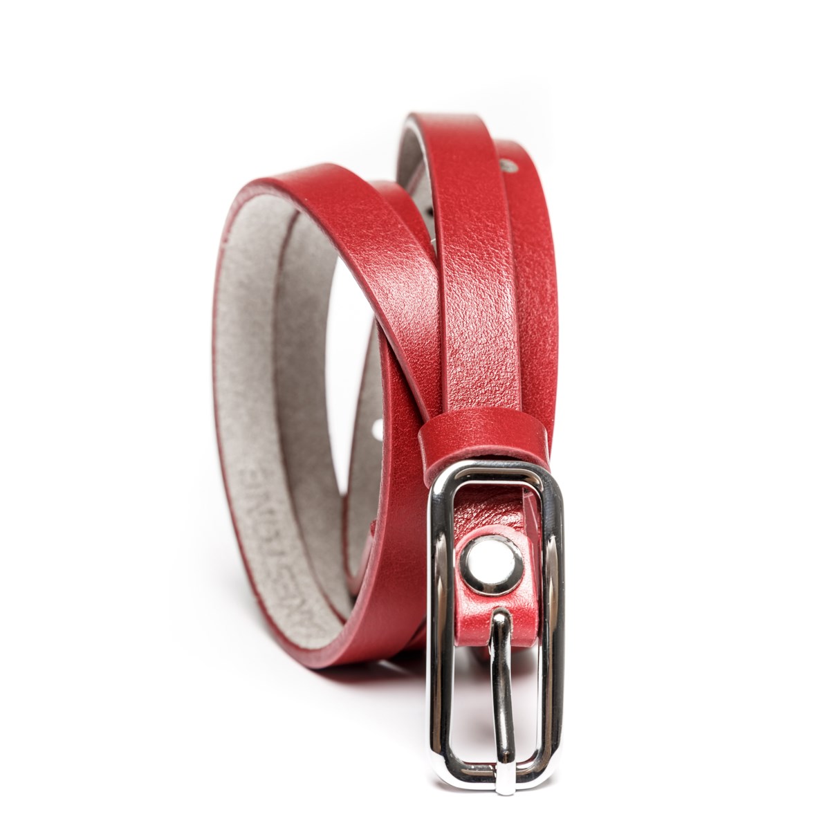 Женский кожаный ремень Bartonia Red