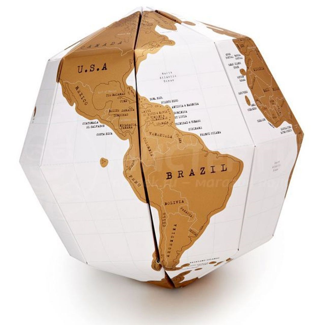 Скрэтч-карта мира Scratch Globe (на английском)
