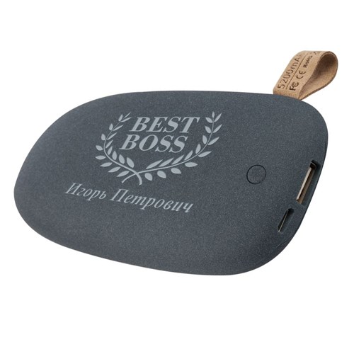 Именной внешний аккумулятор Best boss