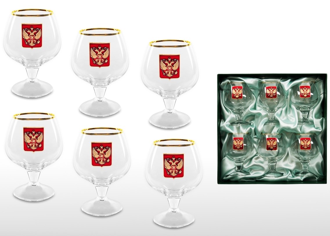 Набор бокалов для коньяка Златоглавый орёл