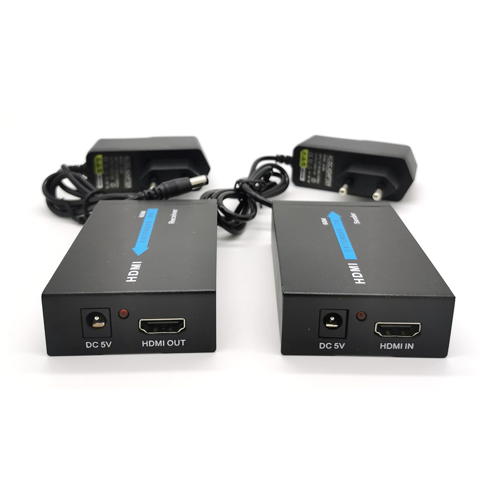 Удлинитель HDMI по витой паре RJ45 Cat-5e/6 (до 60 метров)