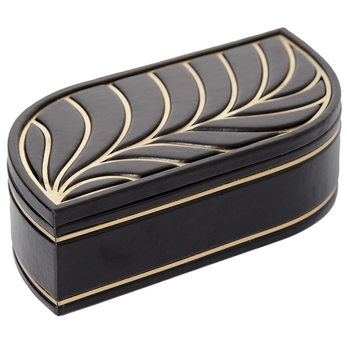Большая шкатулка Deco (цвет: черный)