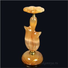 Подсвечник из селенита Цветок 65*65*155мм