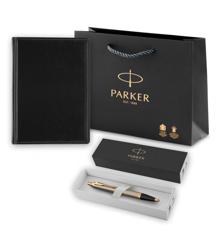 Подарочный набор Parker: ежедневник и шариковая ручка