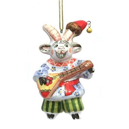 Елочная игрушка козы своими руками