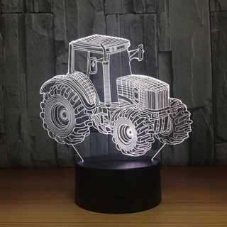 3D Ночник Трактор