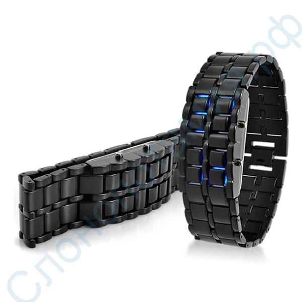 Диодные LED часы-браслет Самурай