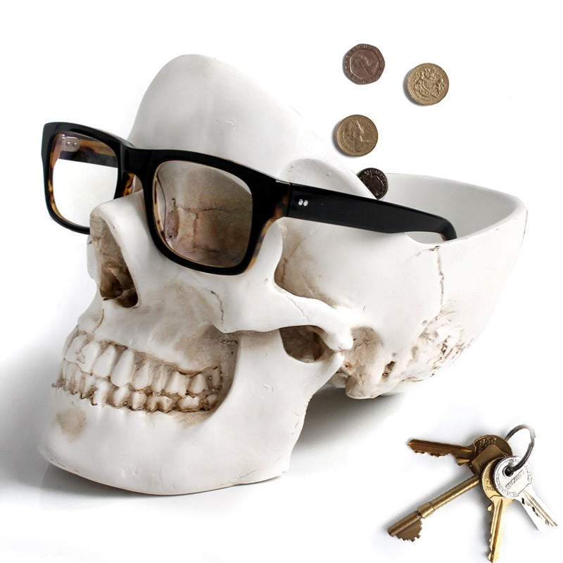 Белый органайзер для мелочей Skull