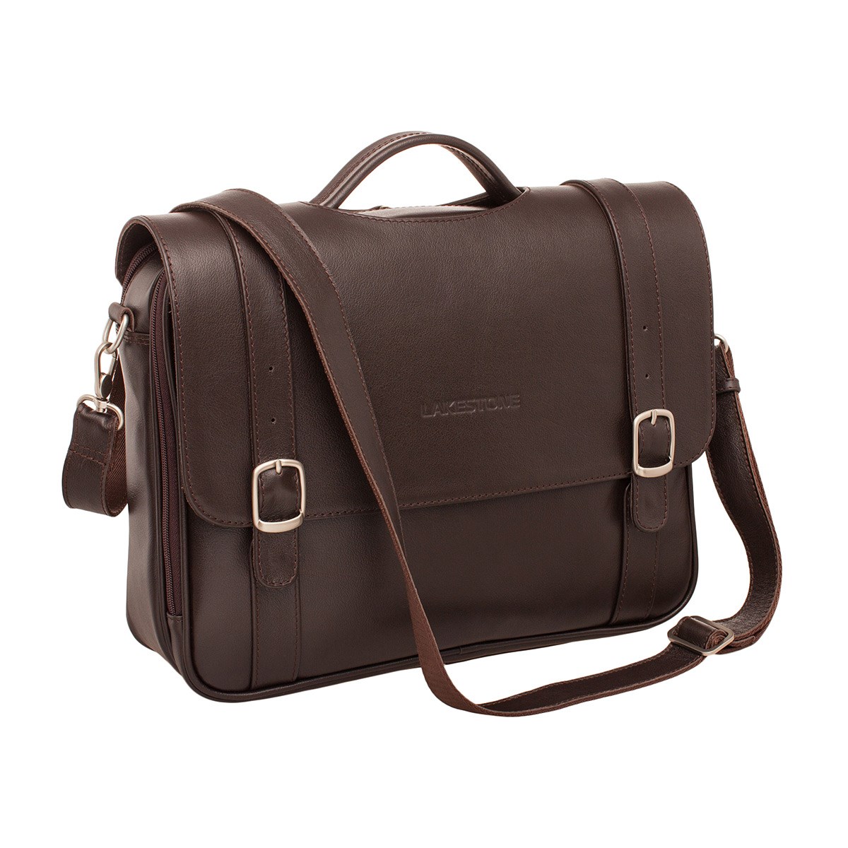 Кожаный портфель Lakestone Redcliff Brown