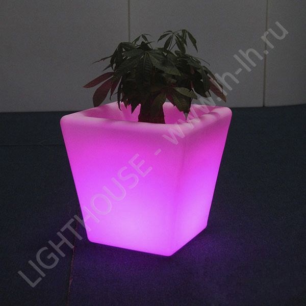 Светящееся LED кашпо Lukse RGB Accum (под заказ)